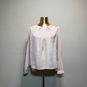 FOREVER 21 Light Pink Satin Blouse